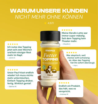 Futtertopping Käse