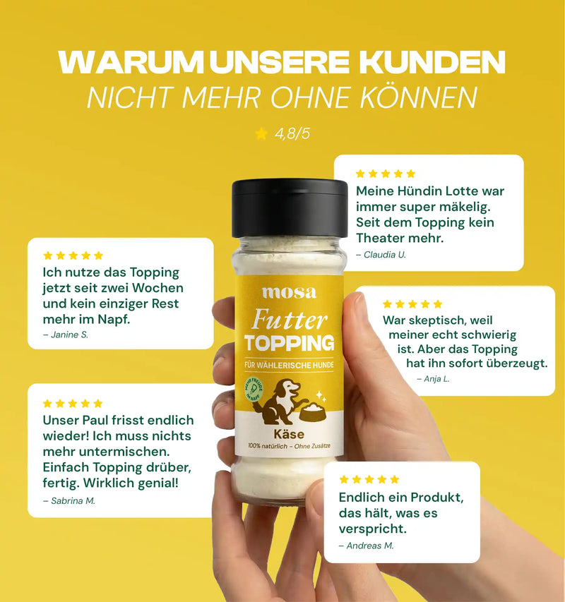 Futtertopping Käse